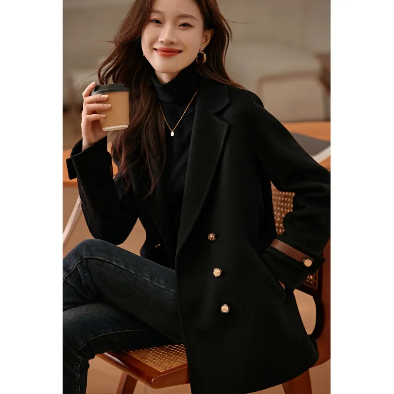 Mo Han Yi Mei Coats Women's Black-2
