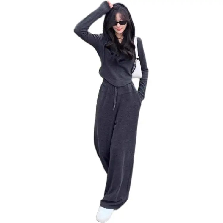 Yufuren Casual Suit Women's Dark Gray-5