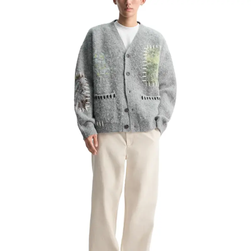 ZARA Knitwear Men Gray-3