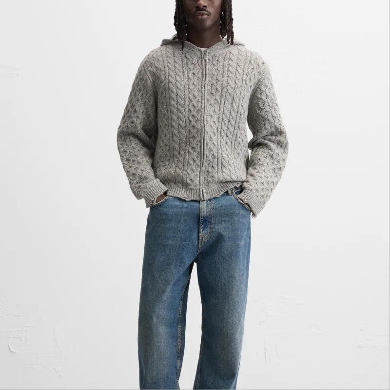 ZARA Sweater Men's Brown/Dark Taupe-4