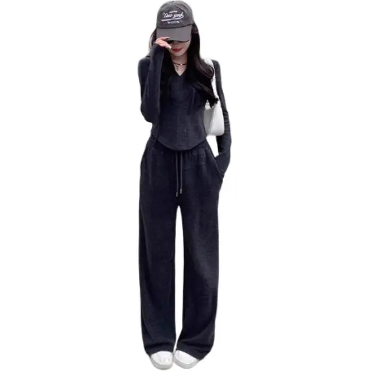 Yufuren Casual Suit Women's Dark Gray-3