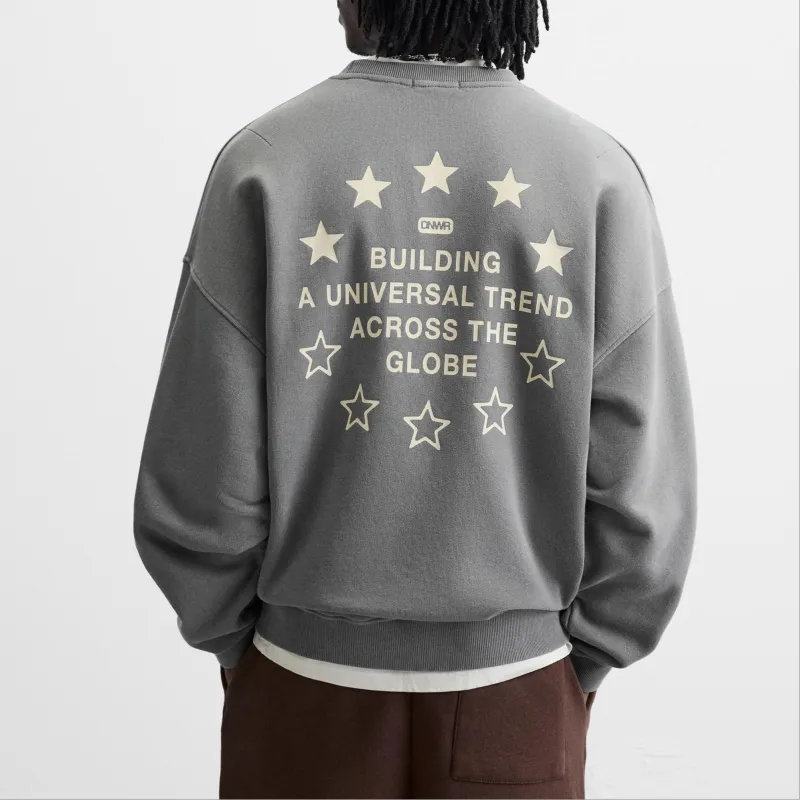 ZARA Sweatshirts Men Gray-3