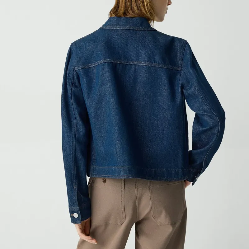 THEORY Buttoned Denim Jacket-2