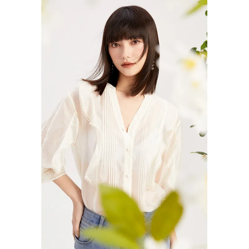 Hopeshow Shirts Women's Ecru 004-4