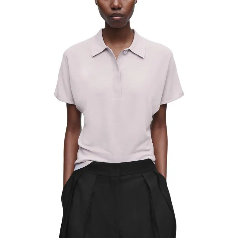 COS Polo Shirt Women's Purple Lilac-4