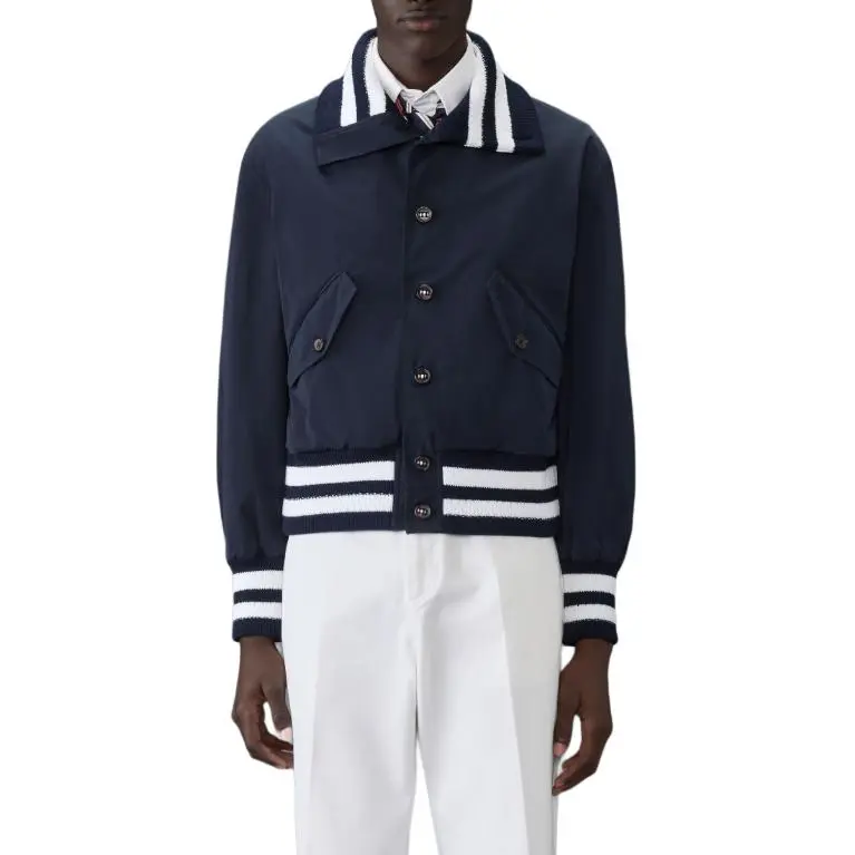 THOM BROWNE 4 Bar Stripe Flight Jacket-1