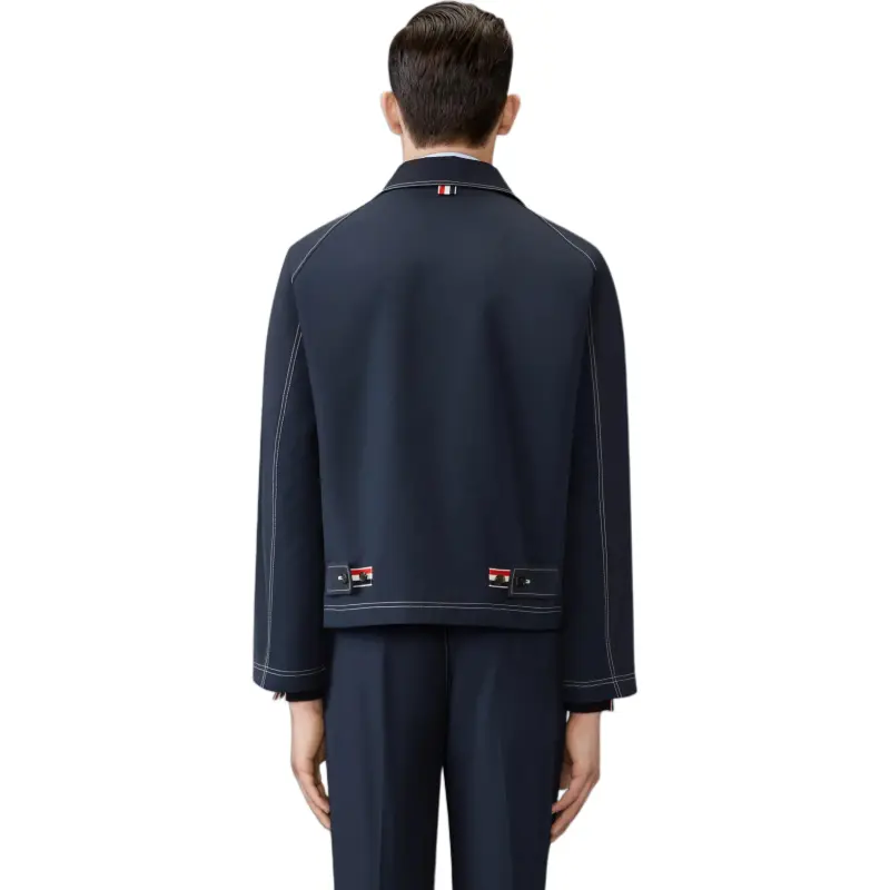THOM BROWNE Contrast stitching Raglan Jacket-2