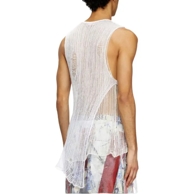 DIESEL K Abante B Distressed Knitted Tank Top-2