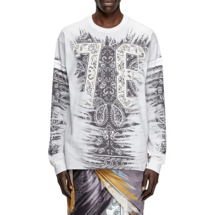 DIESEL T Norm Ls R1 Long Sleeved T Shirt-3