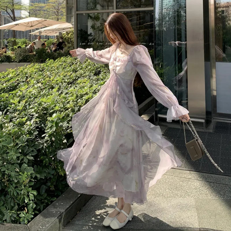 OZVO Long-Sleeved Dresses Women's-1