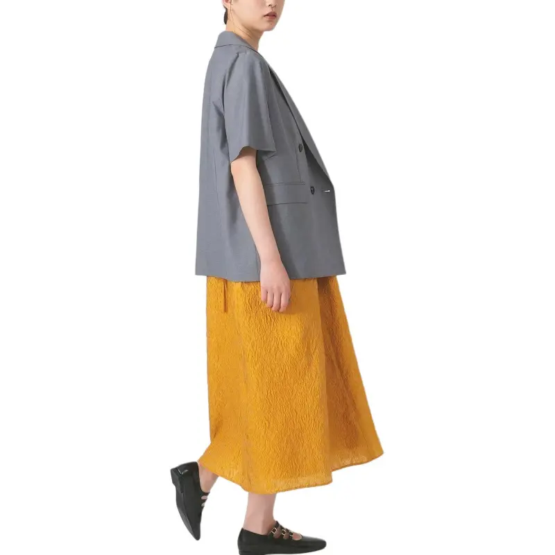 Beams Slip Dress Women's Yellow-3