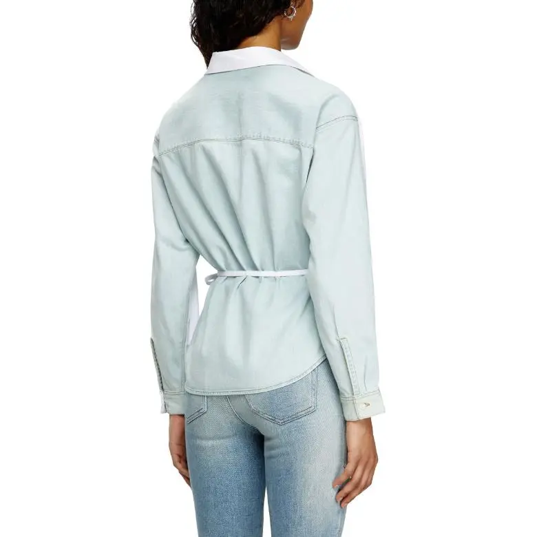 DIESEL C Delphi Den Panelled Wrap Shirt-3