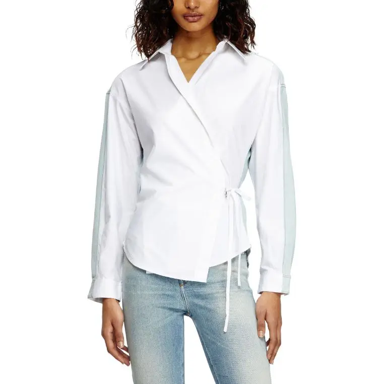 DIESEL C Delphi Den Panelled Wrap Shirt-2