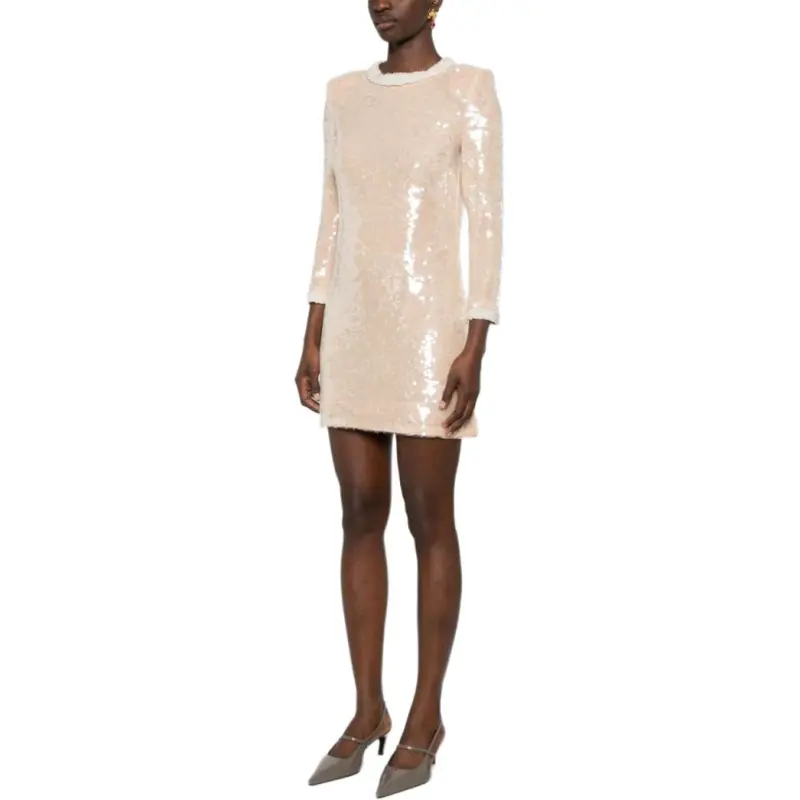 Self portrait Sequin Pearl trim Mini Dress-1