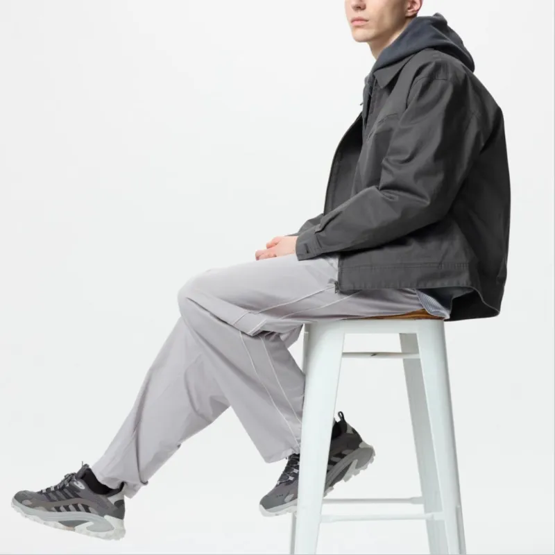 UNIQLO Casual Pants Unisex Smoke Gray-4