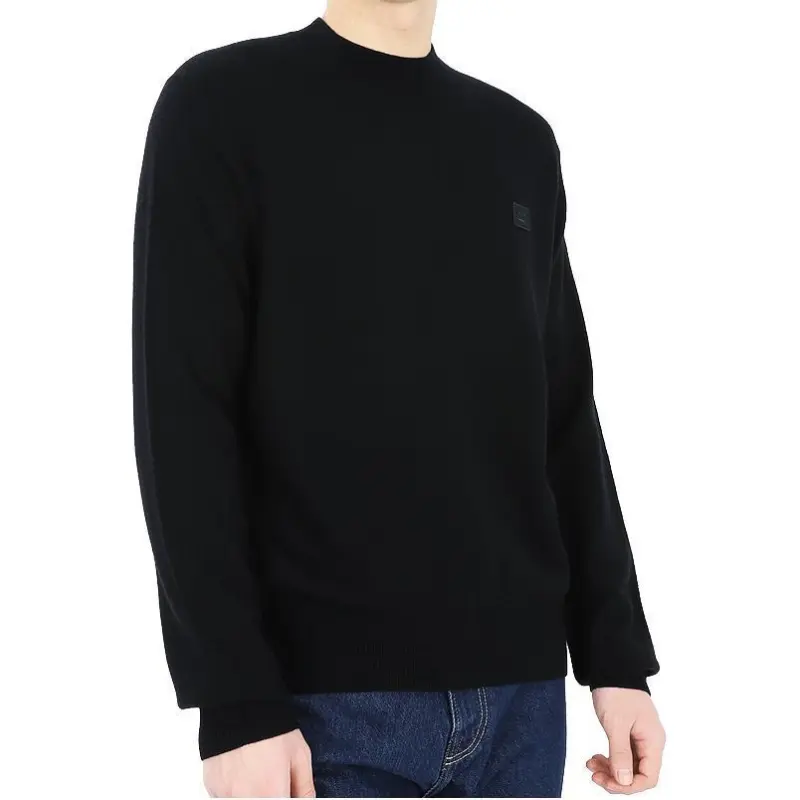 Acne Studios Face Logo Patch Crewneck Jumper-2