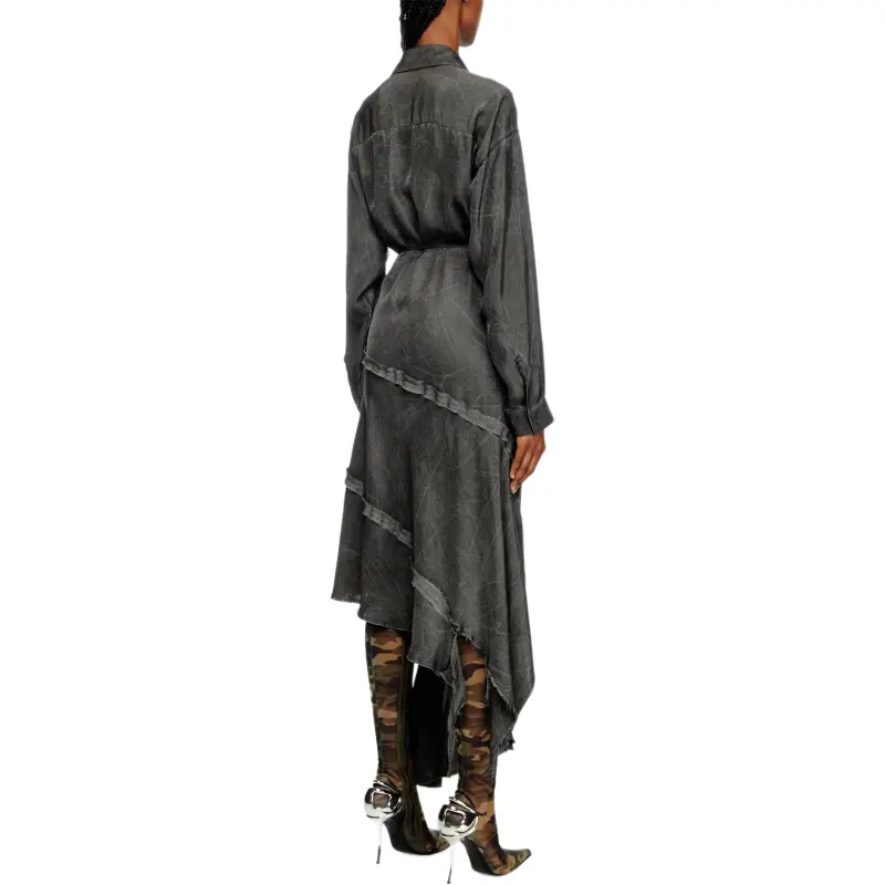 DIESEL D Raven Q1 Faded Distressed Midi Dress-3