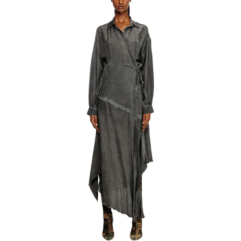 DIESEL D Raven Q1 Faded Distressed Midi Dress-2