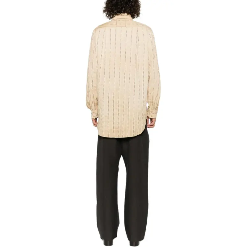 UMA WANG Long Sleeved Striped Shirt-1