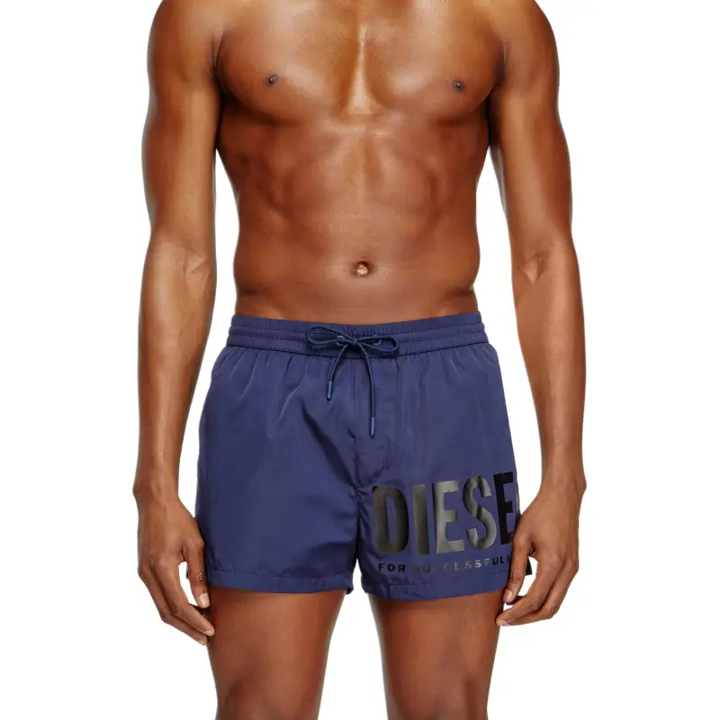 DIESEL Mario 34 D Core Logo Printed Drawstring Swim Shorts-1
