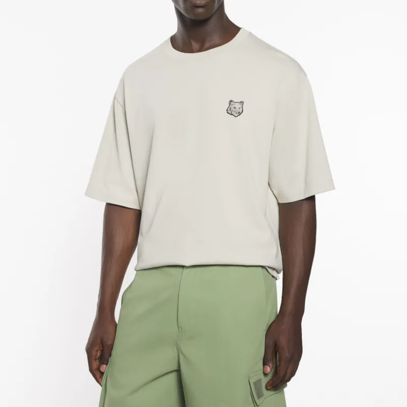 Maison Kitsune Bold Fox Head Patch Crewneck T Shirt-3