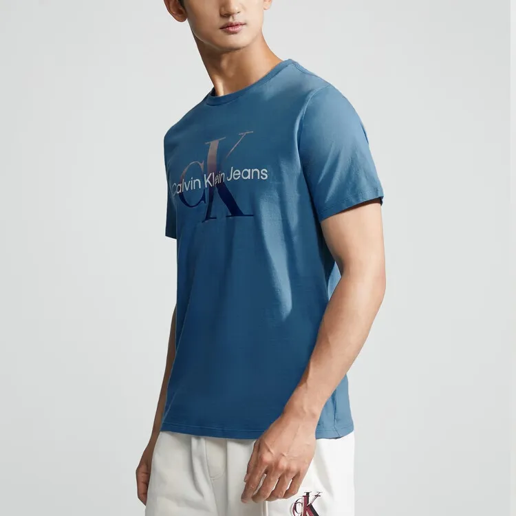CALVIN KLEIN T Shirt Men's Rainbow Blue-1