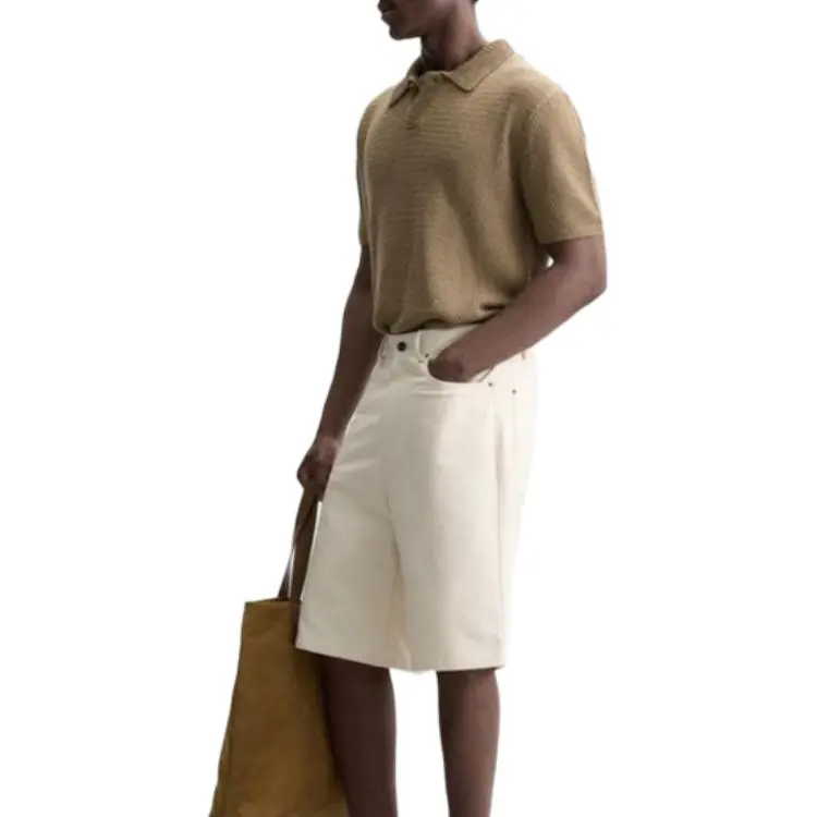 ZARA Polo Shirts Men Tan-2