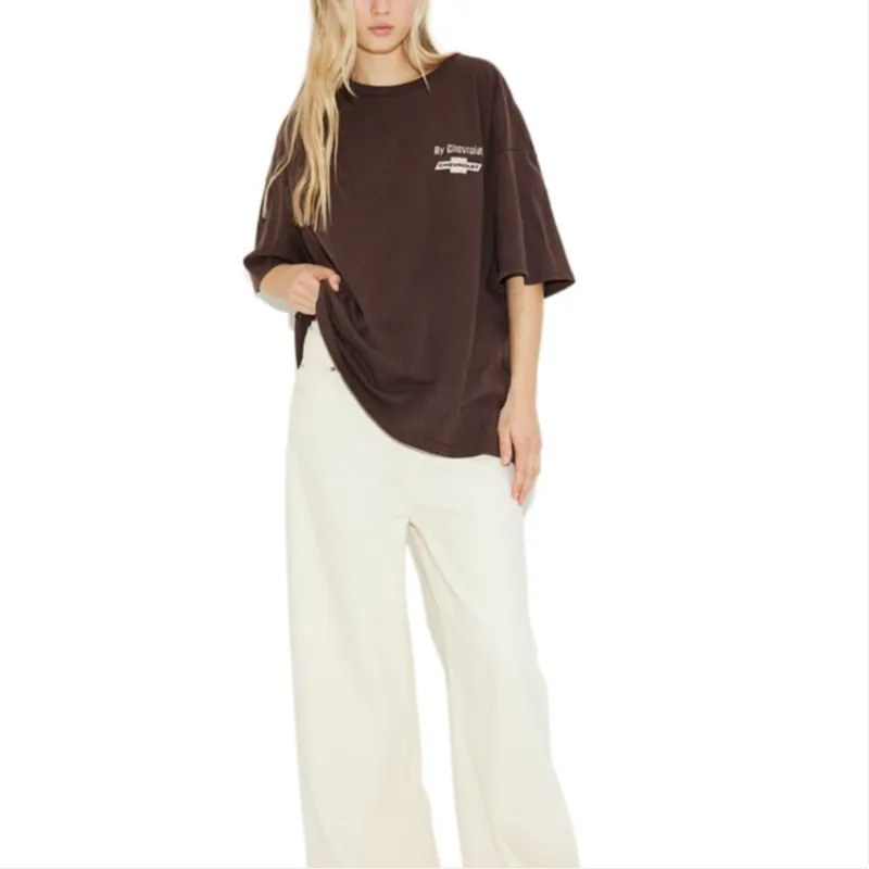 H&M T Shirts Women's Dark Brown-1