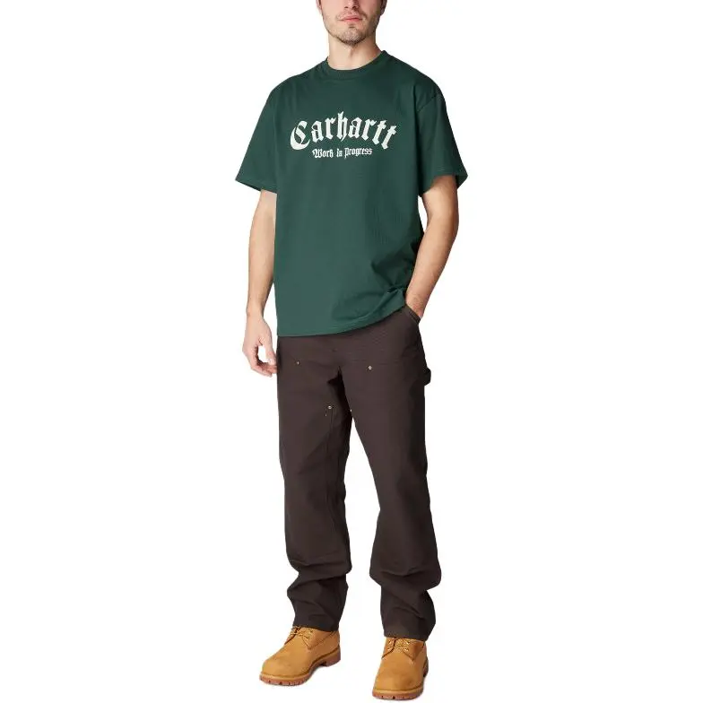 Carhartt WIP T Shirt Men's Fine Parsnip Color-4