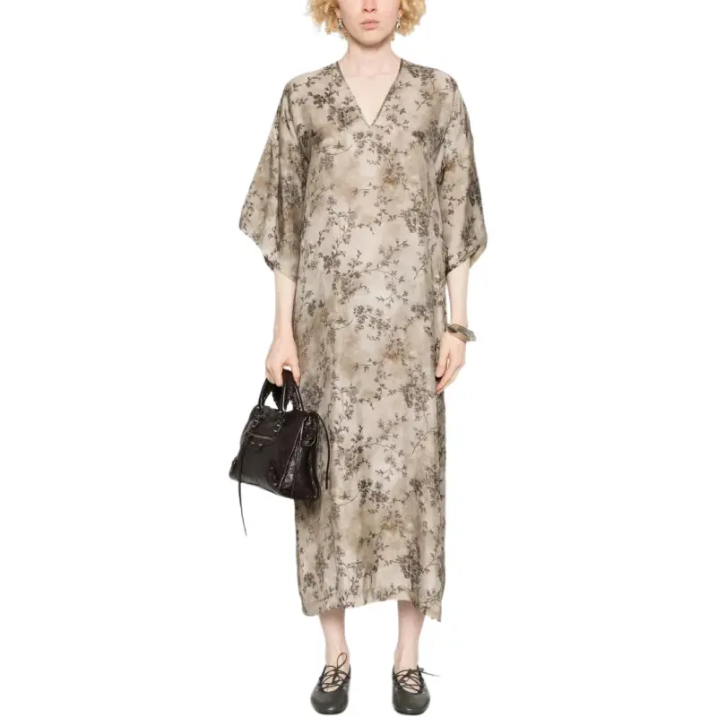 UMA WANG Floral Midi Dress-1