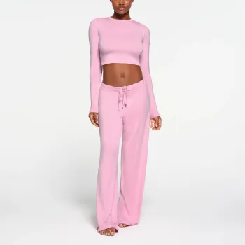 SKIMS T-Shirt Women's BUBBLE GUM/Bubble Gum