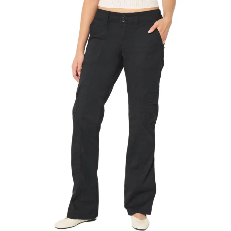 Hollister Cargo Pants Women's Black-1