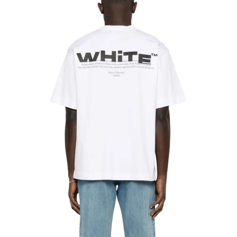 Off Logo Printed Crewneck T Shirt-2