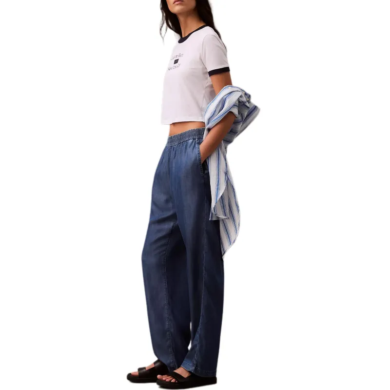 CALVIN KLEIN T Shirt Women's Bright White/Blue-2