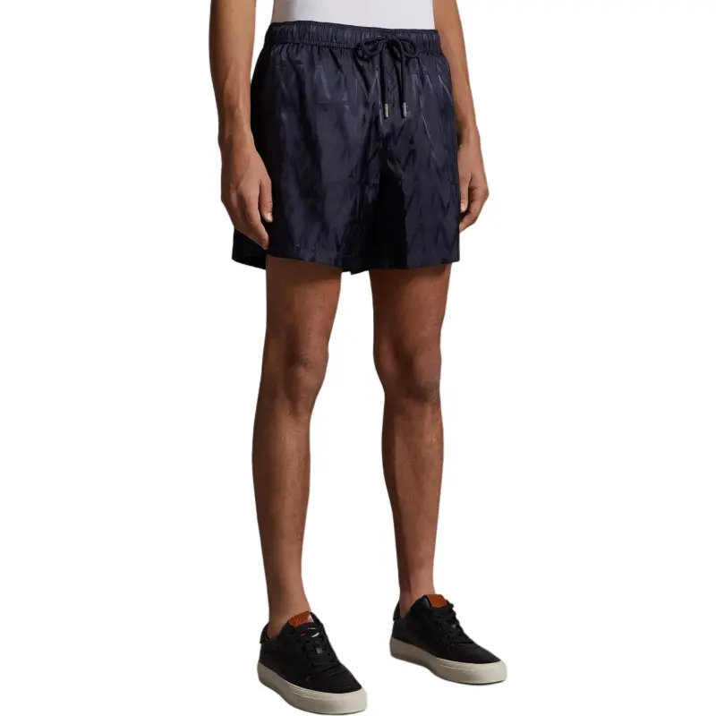 Moncler Logo Patch Drawstring Swim Shorts-2