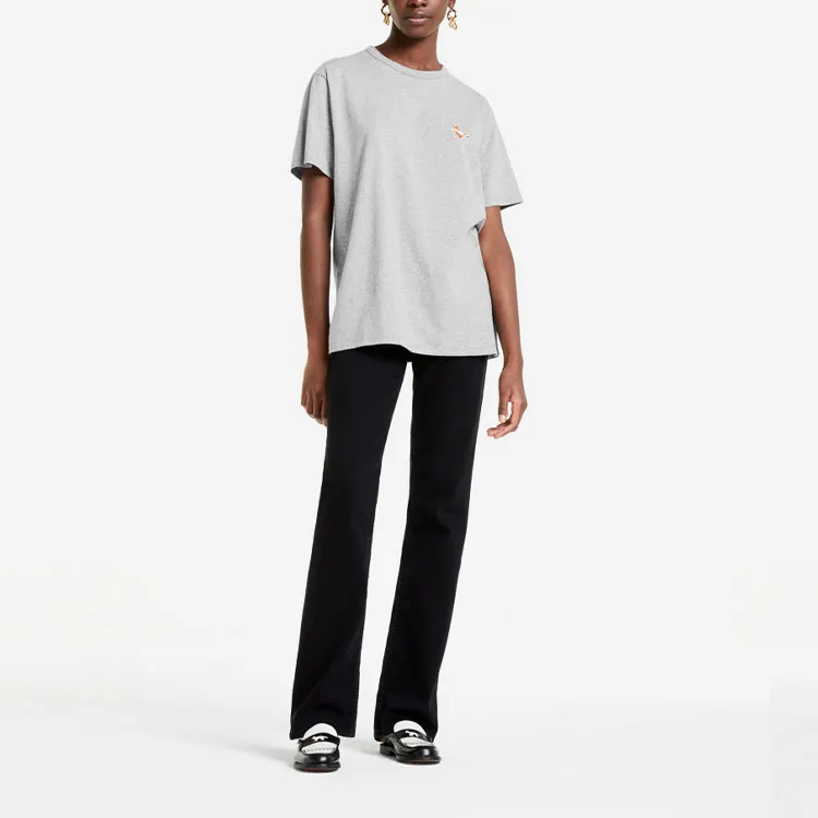Maison Kitsune T Shirts Unisex Gray-2
