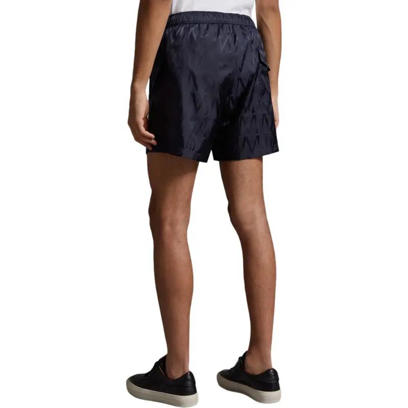 Moncler Logo Patch Drawstring Swim Shorts-1