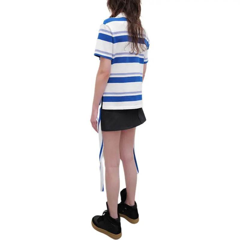 OPENyy Two Piece Skirt Sets Women's Set Marine Blue Skirt+Yellow Shorts-6