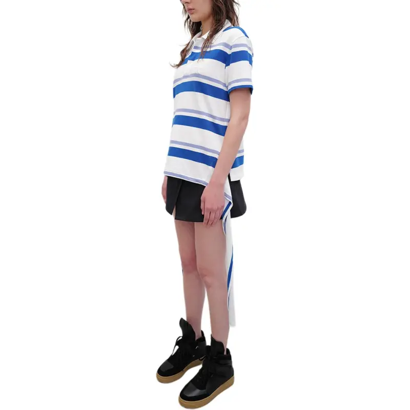 OPENyy Two Piece Skirt Sets Women's Set Marine Blue Skirt+Yellow Shorts-5