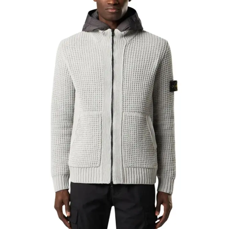STONE ISLAND Logo Cardigan-2