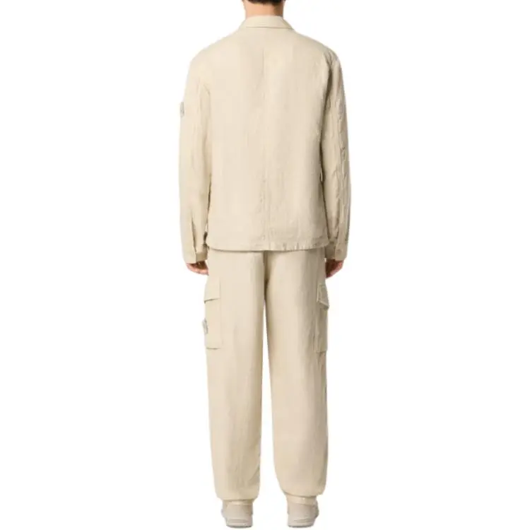 STONE ISLAND Linen Trousers-3