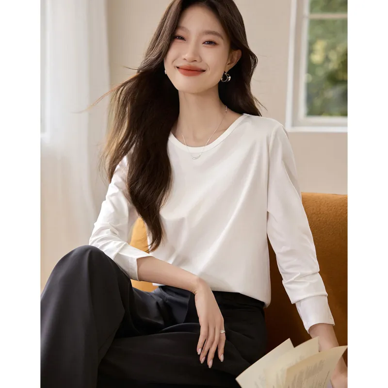 Mo Han Yi Mei Regular T Shirt Women's Raw White-1