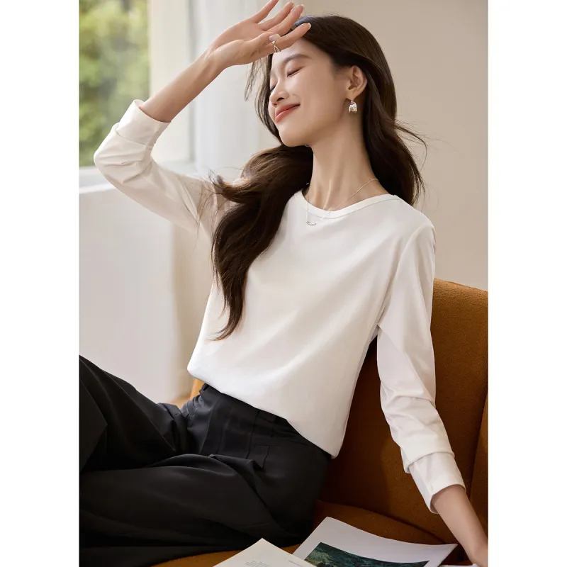 Mo Han Yi Mei Regular T Shirt Women's Raw White-3