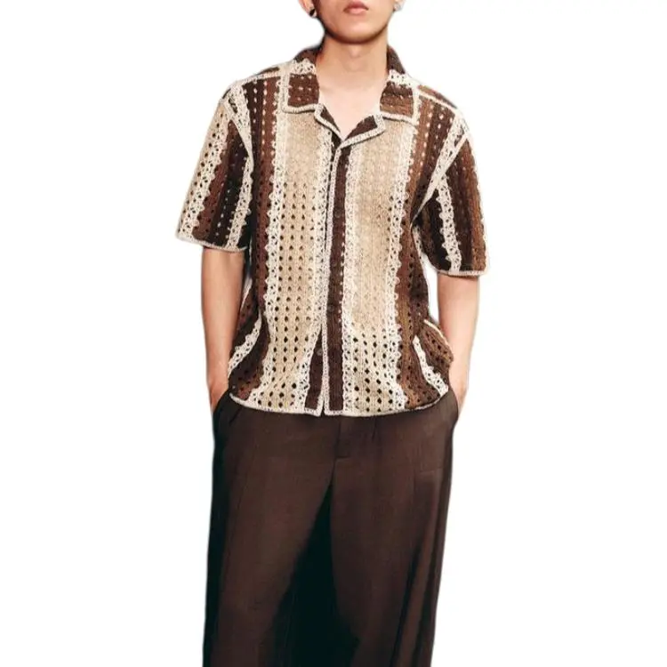 ZARA Shirts Men Nude/Brown-2