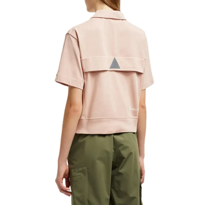 Moncler Grenoble Polo Shirt Women's Light Pink-2
