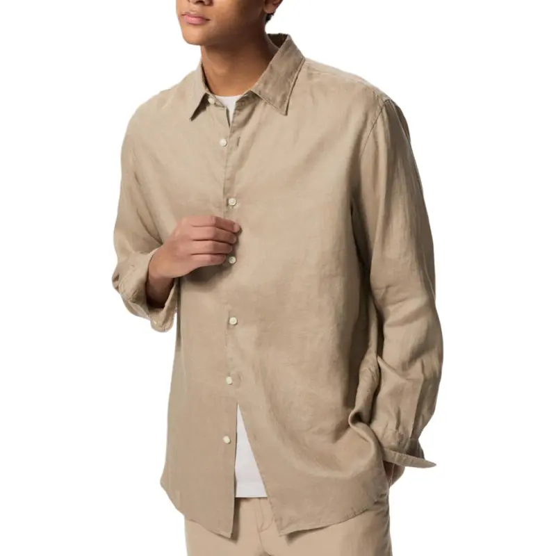 UNIQLO Shirts Unisex Dark Beige-2