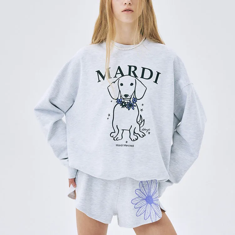 MARDI MERCREDI Sweatshirts Women's Heather Purple-2