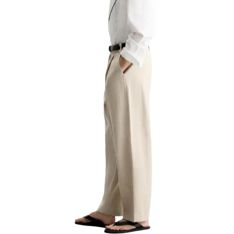 ZARA Suit Trouser Men's Nude/Beige-4
