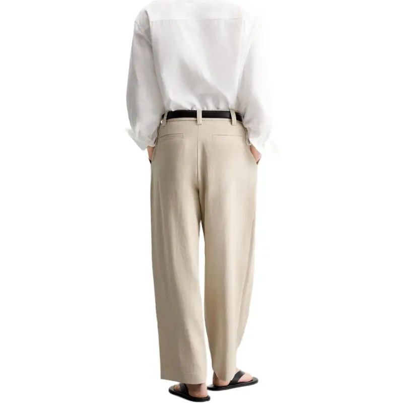 ZARA Suit Trouser Men's Nude/Beige-5