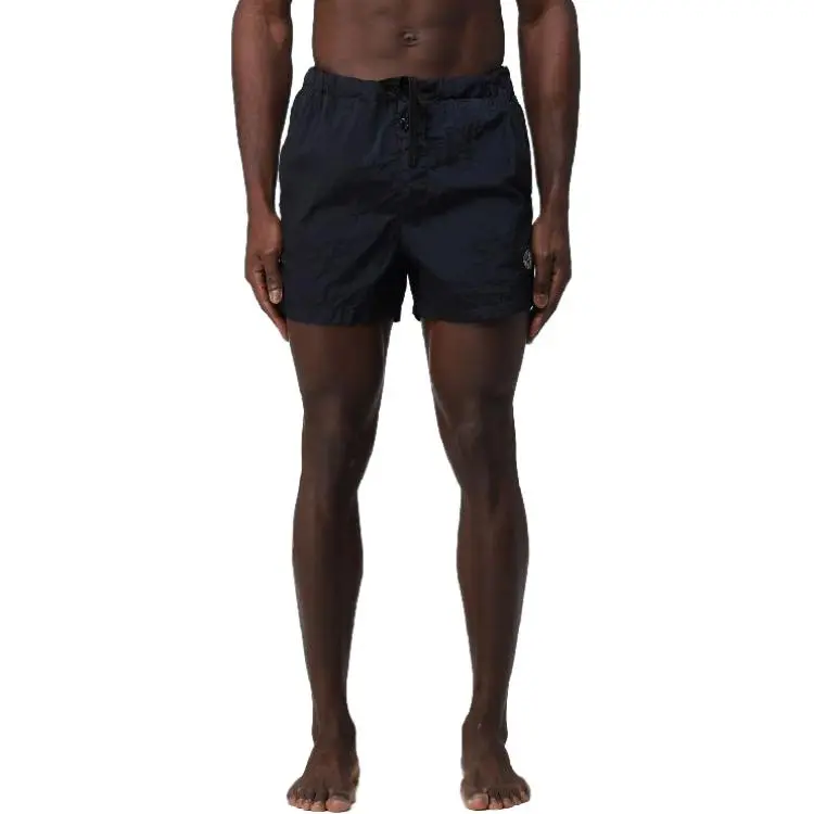 STONE ISLAND Logo Patch Drawstring Swim Shorts-4